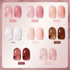 Picture of GAOY Jelly Gel Nail Polish Set, 8 Translucent Nude White Pink Brown Neutral Sheer Colors Kit for Salon and Nail Art DIY at Home, Dreamy Rose