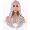 Picture of BERON Silver Wigs Long Wavy Wig for Women Natural Curly Gray Heat Resistant Synthetic Hair Wigs for Cosplay Party Daily or Used