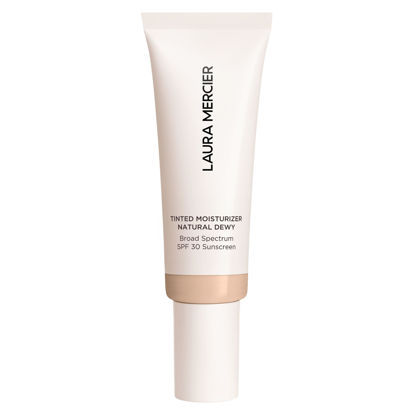 Picture of Laura Mercier Tinted Moisturizer Natural Dewy with SPF 30: 24HR+ Hydration, Long Lasting, Sheer to Light, Buildable Coverage, Dewy Finish, Improve Skin Tone and Texture, Skin Tint, Cameo