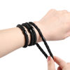 Picture of Black Elastic Hair Ties for Women and Girls, Funtopia 30 Pcs No Metal No Slip Braided Ponytail Holders for Thick and Medium Hair