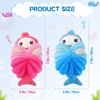 Picture of 2 Pcs Bath Loofahs Kids Toddler Body Loofahs Cute Cartoon Kids Loofah Kid Bath Sponges Loofah Bath Pouf Body Scrubber Mesh Loofah Sponges for Children Shower Washing Exfoliating (Mermaid)