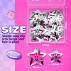 Picture of YGDZ Star Hair Clips and Barrettes Set - 20 pcs 1.22" Y2K Hair Accessories, 10 pcs 1.61" Silver Clips for Girls Women, Rave Accessories, Non-Slip Metal Snap Hair Clips