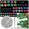 Picture of BBATT-HAPPY 240PCS Nail Charms for Acrylic Nails，Junk Nail Theme Eye Pill Puncture Dice Billiards Silver Half Round Pearl Nail Decorations ，Nail Accessories for Nail Art Supplies Manicure DIY