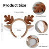 Picture of TEBIEKOY Christmas Deer Antlers Headband - Deer Costume for Women Adults Cute Deer Ears Head Band Fluffy Reindeer Antler Headbands Deer Costume for Christmas Halloween Cosplay Party