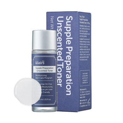 Picture of [DearKlairs] Supple Preparation Unscented Toner 1.01 Fl Oz, Soothing, Fast Absorbing, Non-Irritating, Fragrance-Free, Trial Size, K-Routine