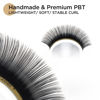 Picture of LASHVIEW 0.07 Thickness D Curl 8-15mm Mixed Tray Eyelash Extensions Individual Lash Extensions Semi-permanent Pure Korean Silk lashes Soft Application for Professional Salon Use