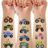 Picture of Ozepao Monster Trucks Temporary Tattoo for Kids, 10 Sheets Monster Truck Fake Tattoos for Boys Party Favors, Goodie Bags Stuffers, Brithday Supplies Decorations