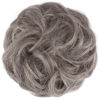 Picture of FESHFEN Messy Bun Hair Piece - Large Wavy Curly Elastic Hair Bun Scrunchies Ponytail Extensions Synthetic Chignon Hairpieces for Women, Salt and Pepper 1.94oz