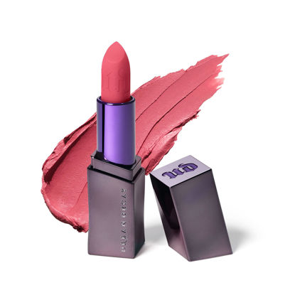 Picture of URBAN DECAY Vice Hydrating Lipstick (Art Walk - Medium Rose Pink - Matte Finish), Creamy Formula, Moisturizing Lip Color with Aloe Vera & Avocado Oil, Vegan, Cruelty-free - 0.11 oz