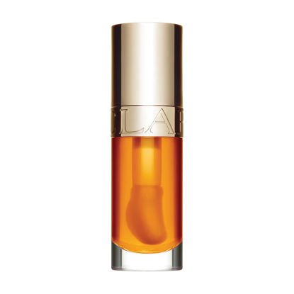 Picture of Clarins Lip Comfort Oil |Soothes, Comforts, Hydrates and Protects Lips |Sheer, High Shine Finish |Visibly Plumps |93% Natural Ingredients |Organic Sweetbriar Rose Oil, Rich in Omega-6 and Omega-3