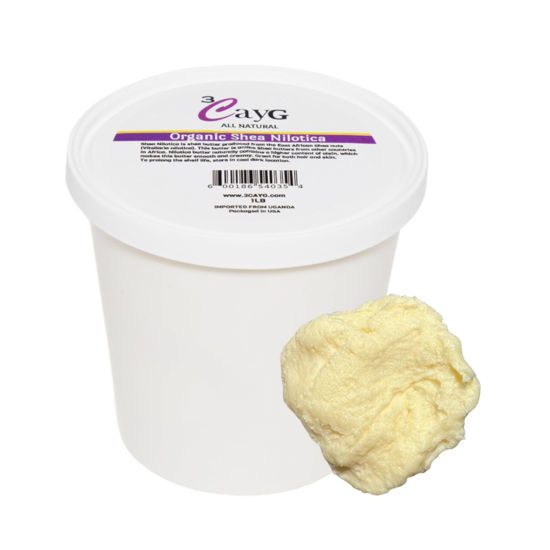 Picture of 3CayG 1LB Shea Nilotica | East African Shea Butter| Creamy Smooth Whole Body Moisturizer
