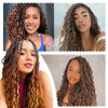 Picture of 8 Packs Crochet Box Braids- 18 Inch Boho Box Braids Crochet Braids Hair Bohomian Box Braid Crochet Hair Synthetic Braiding Hair Goddess Box Braids Crochet Hair for Black Women (1B/30/27)