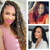 Picture of 8 Packs Goddess Box Braids Crochet Hair -12 Inch Crochet Box Braids Bohomian Braids Crochet Hair Synthetic Braiding Hair Boho Braids Crochet Hair for Black Women(1B/33/30#)