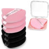 Picture of CUPID CARE 6 Pcs Triangle Powder Puff with 2 Travel Cases, Setting Powder Puffs for Face, Velour Makeup Puff for Loose Powder Body Powder, Blender Sponge Foundation Blending Sponges Beauty Tools