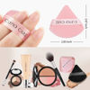 Picture of CUPID CARE 6 Pcs Triangle Powder Puff with 2 Travel Cases, Setting Powder Puffs for Face, Velour Makeup Puff for Loose Powder Body Powder, Blender Sponge Foundation Blending Sponges Beauty Tools