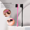 Picture of Soft 'N Style Double Sided Edge Control Hair Brush Comb Combo Pack 6 Pieces Pink and Black