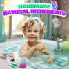 Picture of Valentines Day Gifts for Kids Classroom :Sanyi Bath Bombs for Kids with Dragon Toys Inside, Dinosaur Toys Gifts for Kids 5-7, Dino Egg Bubble Bath Birthday Gifts for Boys Girls