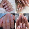Picture of 8 Sheets Gold Silver Snowflake Nail Stickers Christmas Nail Art Stickers 3D Self-Adhesive Snowflakes French Nail Decals Winter Xmas Nail Art Design Supplies for New Year Manicure Decoration