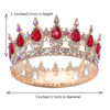 Picture of YOUlDIANZI Queen Crown Rhinestone Wedding Crowns and Tiaras for Women Costume Party Hair Accessories Princess Birthday Crown Crystal Bridal Crown