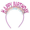 Picture of CIEHER Birthday Crown Headband, Birthday Tiara for Women Girls, Birthday Gift Decorations - Purple
