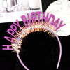 Picture of CIEHER Birthday Crown Headband, Birthday Tiara for Women Girls, Birthday Gift Decorations - Purple