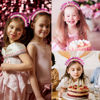 Picture of CIEHER Birthday Crown Headband, Tiara for Women Girls, Birthday Girl Decorations and Gifts - Rose Pink