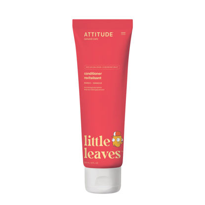 Picture of ATTITUDE Natural Conditioner for Kids, Hypoallergenic, Vegan, Plant- and Mineral-Based, Vegan and Cruelty-free, Mango, 8 Fl Oz (11118)