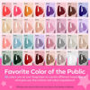 Picture of Modelones 133pcs Poly Nail Gel Kit, 32 Colors Poly Extension Gel kit with Nail Lamp Base&Top Coat Slip Solution Builder Nail kits Manicure Tools for Starter Nail Art Design Supplies Kit