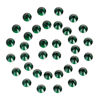 Picture of 1440Pcs Dark Green Crystal Rhinestones,Glass Flatback Rhinestones Small Gemstones for Nail Face Makeup Art Crafts Clothes Decoration -(SS4,1.6mm,Dark Green)
