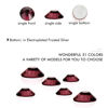 Picture of 1440Pcs Amethyst Crystal Rhinestones,Glass Flatback Rhinestones Gemstones for Nail Face Makeup Art Crafts Clothes Decoration -(SS16,4.0mm,Amethyst)