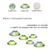 Picture of 1440Pcs Light-green Ab Crystal Rhinestones,Glass Flatback Rhinestones Gemstones for Nail Face Makeup Art Crafts Clothes Decoration -(SS12,3.0mm,Light-green Ab)