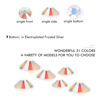 Picture of 1440Pcs Transparent AB Crystal Rhinestones,Glass Flatback Rhinestones Gemstones for Nail Face Makeup Art Crafts Clothes Decoration -(SS16,4.0mm,Transparent AB)