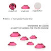 Picture of 1440Pcs Rose Crystal Rhinestones,Glass Flatback Rhinestones Gemstones for Nail Face Makeup Art Crafts Clothes Decoration -(SS12,3.0mm,Rose)
