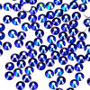 Picture of 1440Pcs Jet Ab Crystal Rhinestones,Glass Flatback Rhinestones Gemstones Mini for Nail Face Makeup Art Crafts Clothes Decoration -(SS4,1.6mm,Jet Ab)