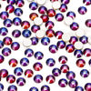 Picture of 1440Pcs Blue Blaze Crystal Rhinestones,Glass Flatback Rhinestones Gemstones for Nail Face Makeup Art Crafts Clothes Decoration -(SS12,3.0mm,Blue Blaze)
