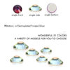 Picture of 1440Pcs Blue Blaze Crystal Rhinestones,Glass Flatback Rhinestones Mini Gemstones for Nail Face Makeup Art Crafts Clothes Decoration-(SS4,1.6mm,Blue Blaze)