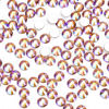 Picture of 1440Pcs Topaz Ab Crystal Rhinestones,Glass Flatback Rhinestones Gemstones Mini for Nail Face Makeup Art Crafts Clothes Decoration -(SS8,2.4mm,Topaz Ab)
