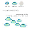 Picture of 1440Pcs Aquamarine Ab Crystal Rhinestones,Glass Flatback Rhinestones Mini Gemstones for Nail Face Makeup Art Crafts Clothes Decoration -(SS10,2.8mm,Aquamarine Ab)
