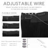 Picture of WENNALIFE Wire Hair Extensions (Increase 50% Lifespan) Real Human Hair 14 inch 105g Jet Black Remy Real Hair Extensions Invisible Wire Hair Extensions Human Hair Natural Fish Line Straight Hair