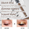 Picture of ONarisae Liquid Eyeshadow Shimmer Long Lasting Effect Shiny Pigment Eyeshadow Glow Glitter Makeup (Dark Brown)