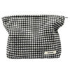 Picture of GUTGNK Women's Cosmetic Bag, Fashion Houndstooth Cosmetic Bag, Travel Cosmetic Bag Small Cosmetic Bag, Skin Care Cosmetics Change Handy Handy Bag for Washing Zipper Storage Bag