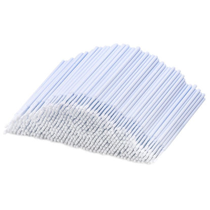Picture of Tbestmax 500 Pcs Disposable Micro Applicator Brush Micro Swabs, Eye Lashes Mascara Wands for Eyelash Extension White