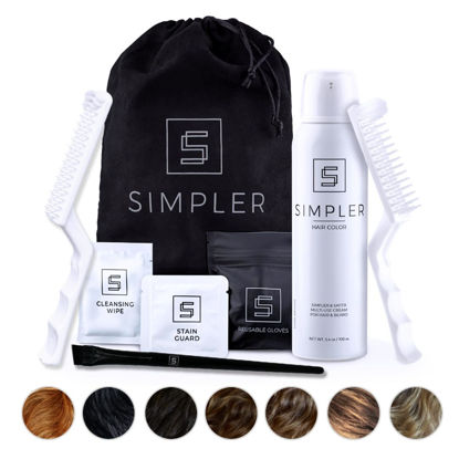 Picture of Simpler Hair Color Ginger Mustache and Beard Upgraded Brush Kit with 3 Brushes Included for Precision Application - Gentle, Natural Looking Ammonia Free Beard and Hair Dye for Men