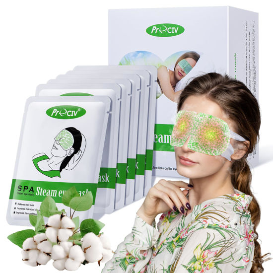 Picture of 16 Packs Steam Eye Mask,Warm Eye Compress for Dry Eyes Sleep Mask,Hot Auto Heated Eye Masks Relaxing Gifts for Women Moist Heat for Eyes Soothing Eye Fatigue,Disposable Eye Mask for SPA Essentials
