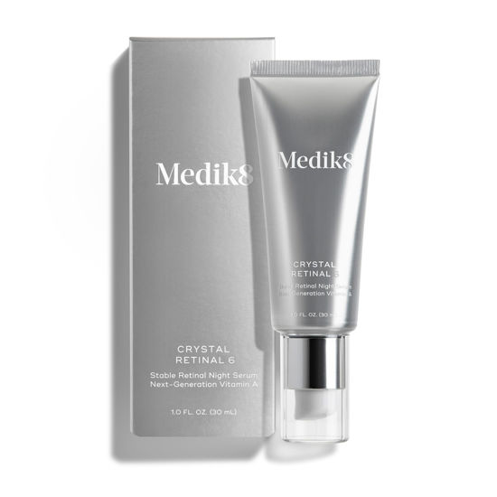 Picture of Medik8 Crystal Retinal 6 - Brightening, Firming, Advanced Skin Retinaldehyde Serum - Smooths Wrinkles - Hyaluronic Acid, Glycerin, Vitamin E - 1 oz