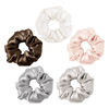 Picture of LILYSILK Silk Scrunchies for Frizz & Breakage Prevention - Mulberry Silk Ponytail Holders, Elastic Hair Ties, 5Pcs, Random Color