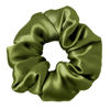 Picture of LilySilk Silk Hair Scrunchy, 100% Mulberry Silk Ponytail Holder, Frizz & Breakage Prevention, No Damage, Dark Green, 1 Count