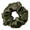 Picture of LILYSILK Silk Hair Scrunchies/Ties for Frizz & Breakage Prevention, 100% Mulberry, No Damage, Elastic ponytail Holders, 1Pc, Olive Green