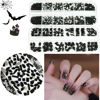 Picture of 2680Pcs Black Rhinestones Nail Gems, 120pcs Big Black Nails Charms with Bling Flatback Round Beads, Light Black Clear Diamond Stones Jewelry Supplies for DIY Face Eyes Makeup Crafts Decoration