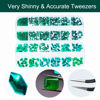 Picture of 2680Pcs Emerald Green Nail Rhinestones, 120Pcs Big Glass Green Diamond Nails Gem Stones with Bling Flatback Round Beads, Clear Nail Art Charms Jewelry for Face DIY Decoration with PickTool